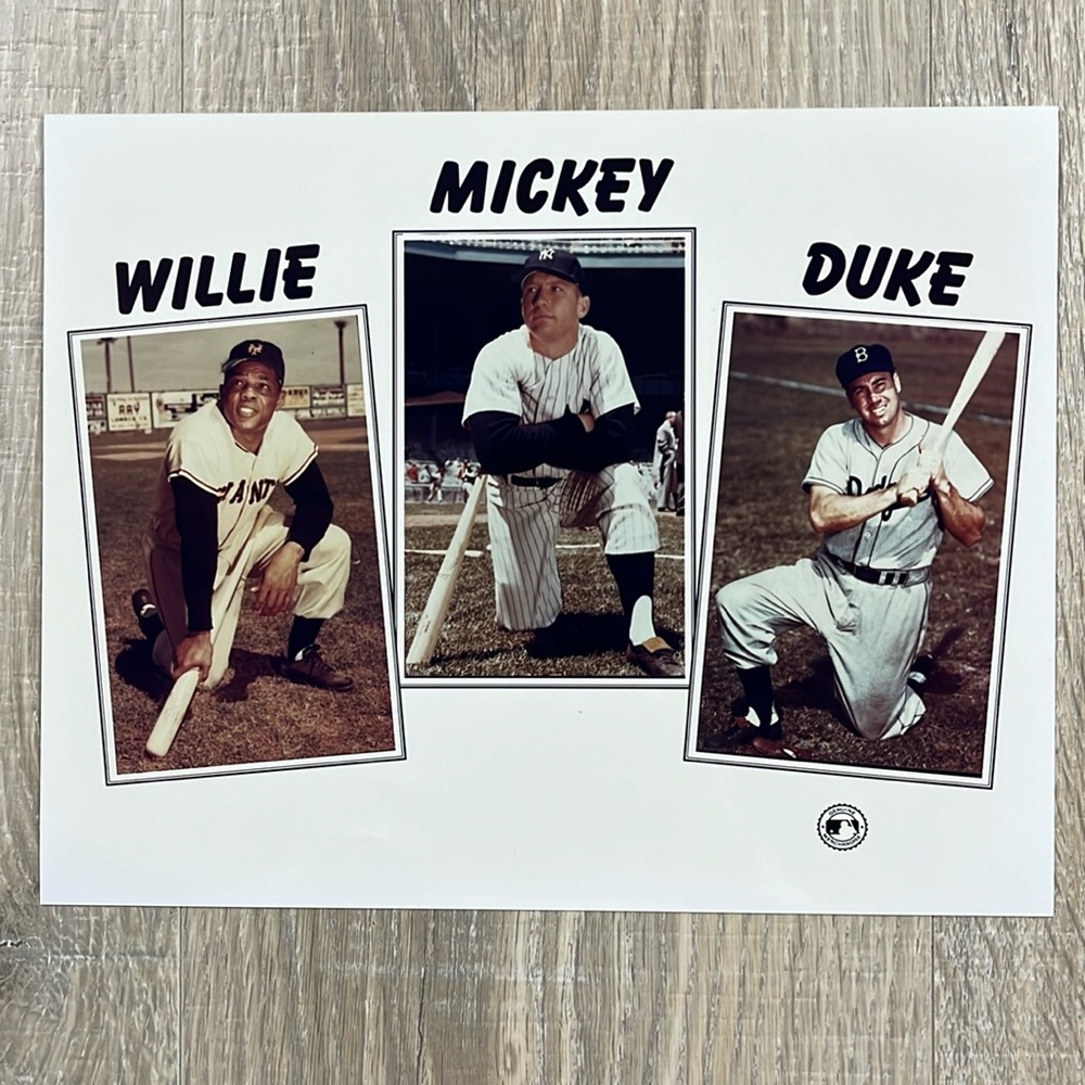 Genuine MLB Merchandise Willie, Mickey , and Duke Photograph
